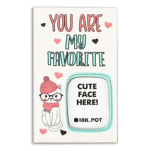 Inkdotpot You Are My Favourite PhotoMagnetFrame-MagneticPhotoFramesFor Refrigerator Magnets- MiniPhotoFrames- Cute Gift For Family/ Friends | 9 x 5.5 cm
