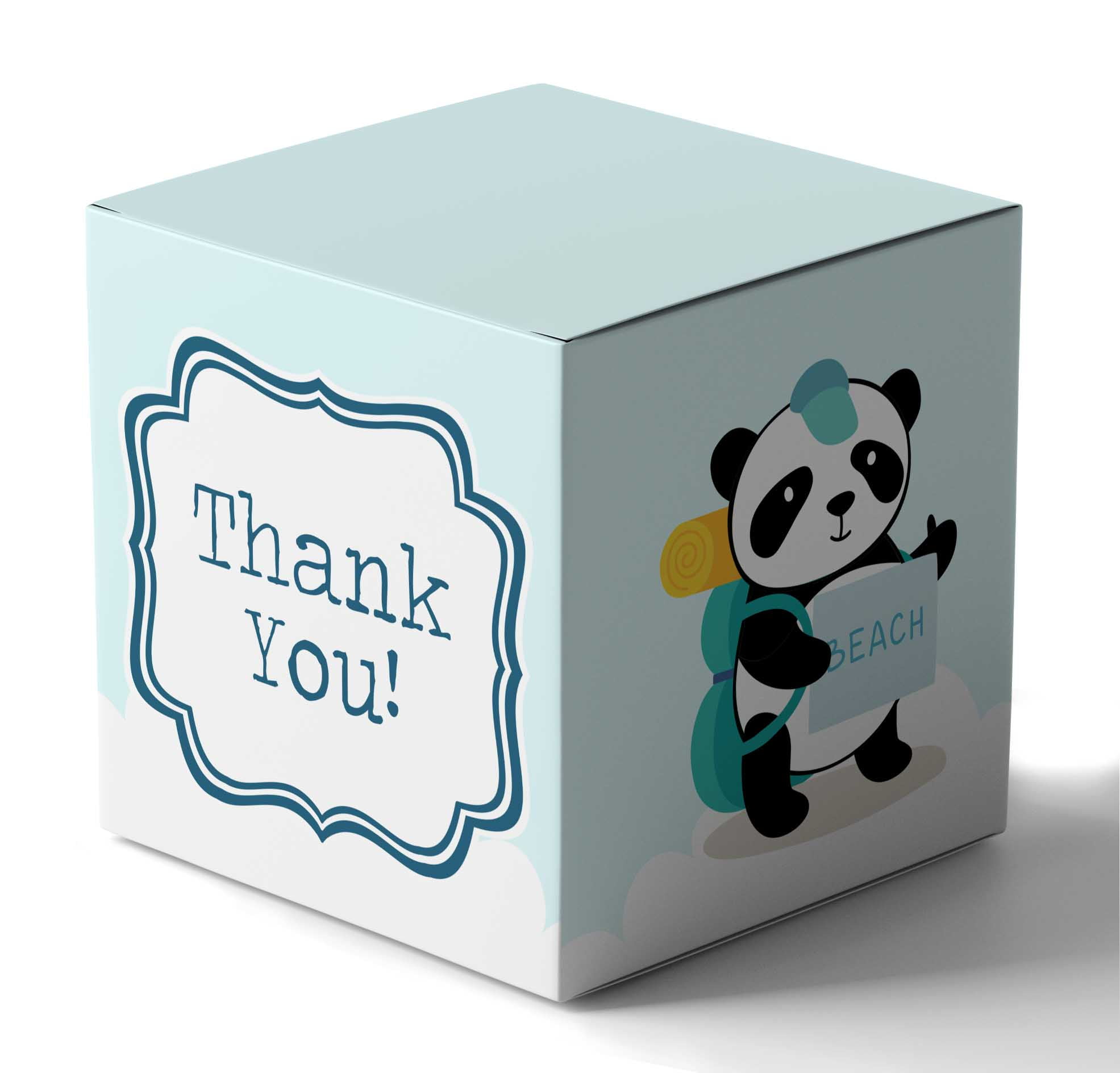 InkdotpotPaper Box -Mini Favor Box ForBaby Shower4x4x4 Inches Paper Gift Boxes, Candy Paper Box For Party Favors, Baby ShowerAnimals,Boy / GirlTheme- Pack Of 20