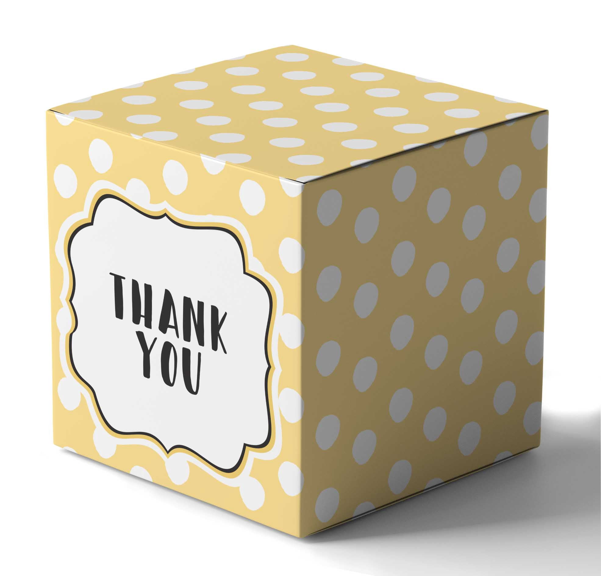 InkdotpotPaper Box -Mini Favor Box ForBaby Shower4x4x4 Inches Paper Gift Boxes, Candy Paper Box For Party Favors, Baby ShowerBird,Boy / GirlTheme- Pack Of 20