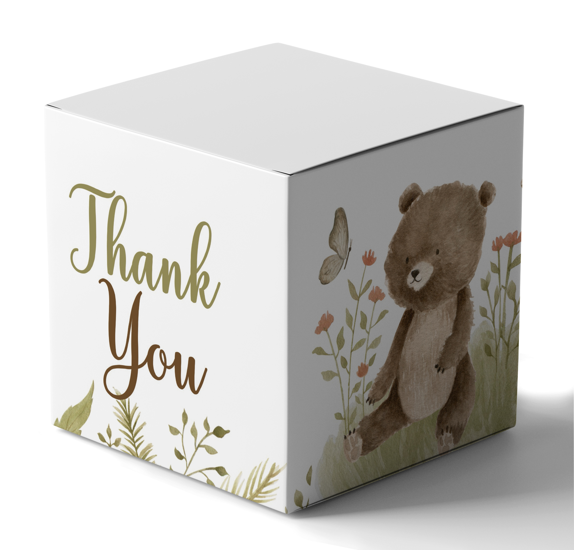 InkdotpotPaper Box -Mini Favor Box ForBaby Shower4x4x4 Inches Paper Gift Boxes, Candy Paper Box For Party Favors, Baby ShowerCuteAnimals,Boy / GirlTheme- Pack Of 20