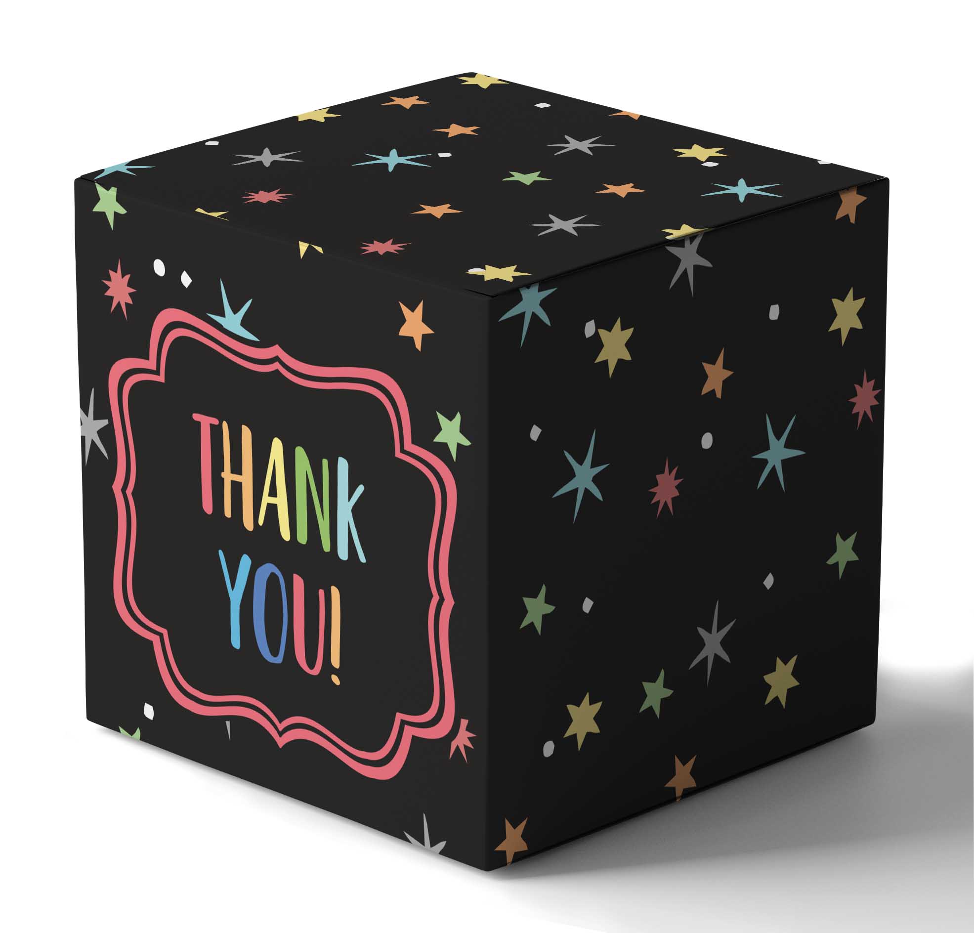 InkdotpotPaper Box -Mini Favor Box ForBaby Shower4x4x4 Inches Paper Gift Boxes, Candy Paper Box For Party Favors, Baby ShowerRainbow,Boy / GirlTheme- Pack Of 20