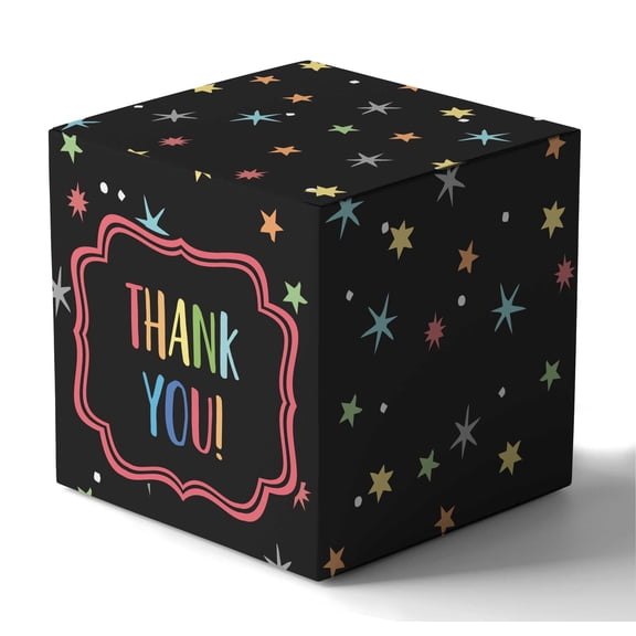 InkdotpotPaper Box -Mini Favor Box ForBaby Shower4x4x4 Inches Paper Gift Boxes, Candy Paper Box For Party Favors, Baby ShowerRainbow,Boy / GirlTheme- Pack Of 20