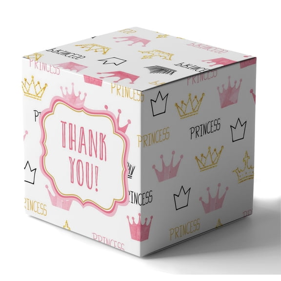 InkdotpotSmall Paper Box -Mini Favor Box ForBaby Shower2x2x2 Inches Paper Gift Boxes, Candy Paper Box For Party Favors, Baby ShowerPink, GirlTheme- Pack Of 20