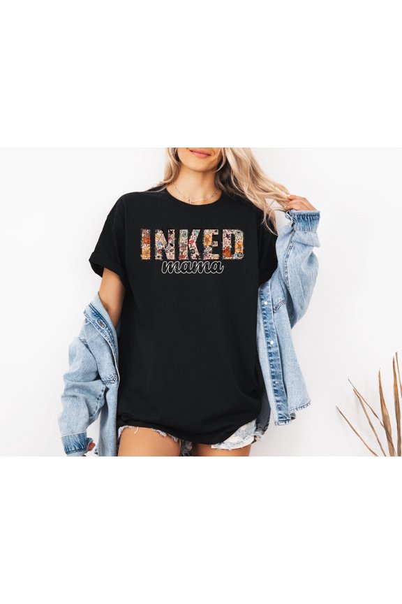 Inked Mama Bold and Artistic Tattoo-Inspired Unisex T-Shirt