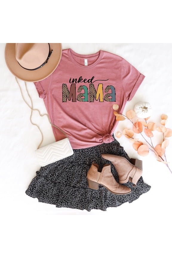 Inked Mama Shirt Inked T Shirt Mom Tattoo Shirt Leopard Mama Shirt Mom Life Shirt Mama Shi