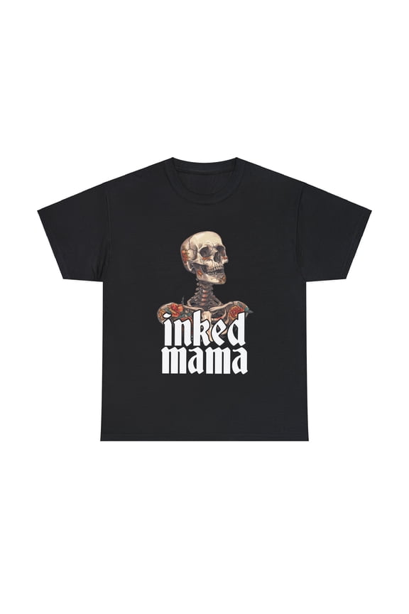 Inked Mama Shirt, Tattoo Mama Shirt, Cool Tattoo Mama T-shirt ID-0322-Q1P8