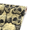 thumbnail image 1 of Inked Skulls 24” x 52” Vinyl Wrap Sheet for large or custom items | 3M wrap DIY to custom skin gear of all types and sizes, including vehicles, boats, appliances, furniture, atv’s, golf, 1 of 5