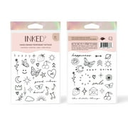 Inked2 Happiest Temporary Tattoo Sheet