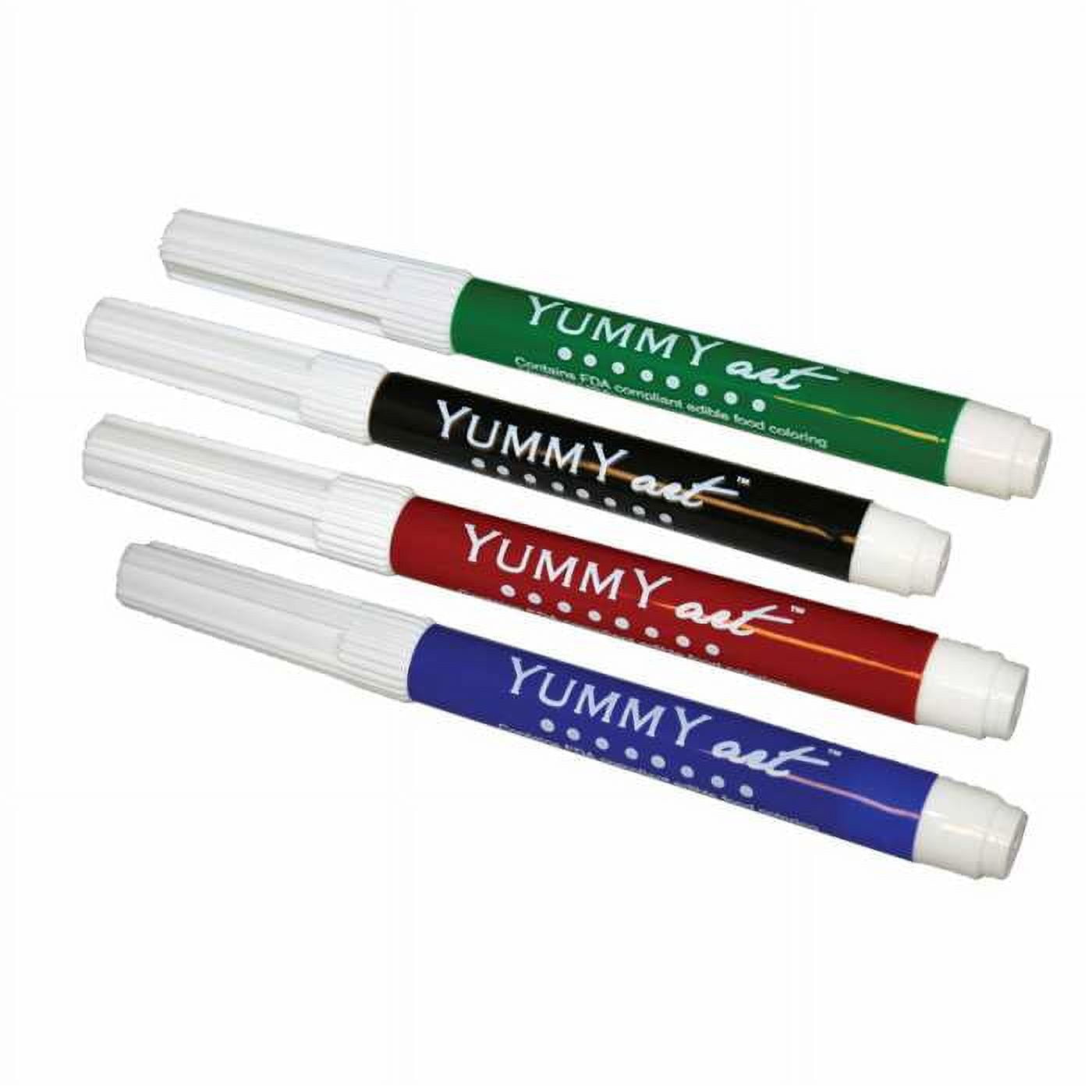 Inkedibles Holiday Color Set, Edible Ink, Scented Markers, 4PK,  Red, Green, Black, Blue