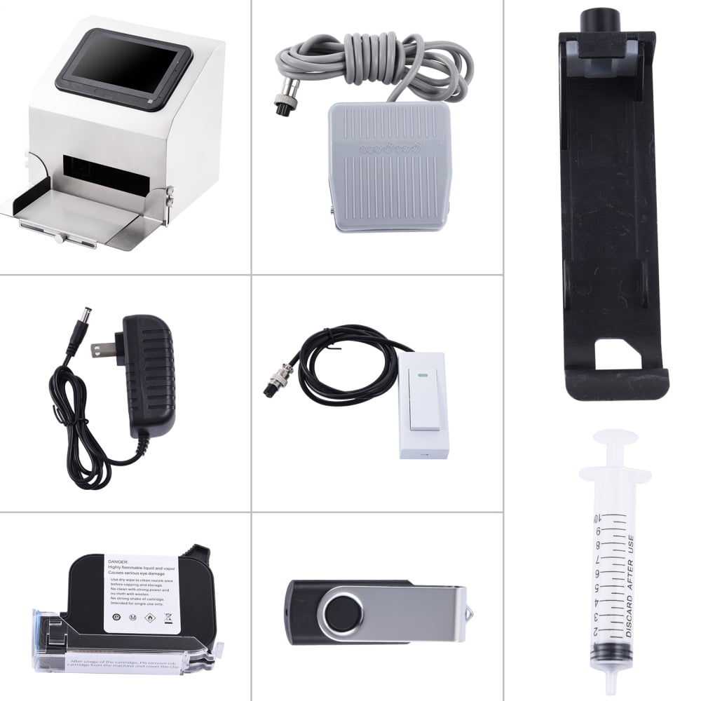 Inkjet Coding Machine with 5 Inch Touch Screen Inkjet Coder with 42ml ...
