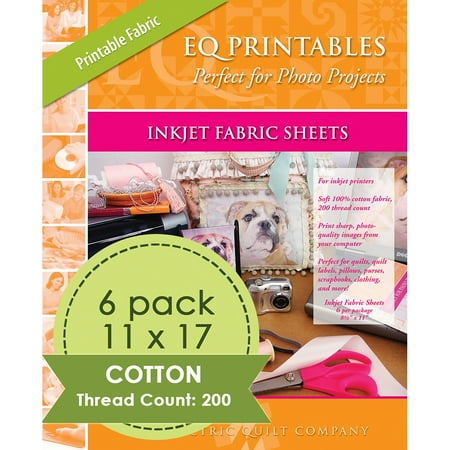 Inkjet Printable Fabric 11"X17" 6/Pkg-Warm White