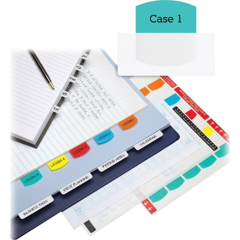 Inkjet Printable Index Tabs, 1/5-Cut, Assorted Colors, 1.13 Inkjet Printable Index Tabs, 1/5-Cut, Assorted Colors, 1.13