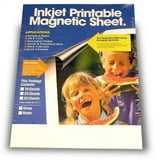 Magnetic Specialty Inkjet Printable Magnet Sheets, Matte Finish, 8.5x11 ...