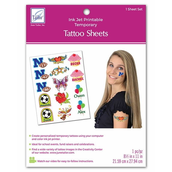 Inkjet-Printable Tattoo Sheet - 1 sheet/pack