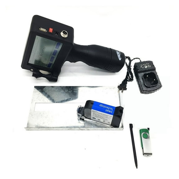 Inkjet Printer 12.7mm Fast Drying 4.3 Inch Touch Screen QR Code/Label Printer Inkjet USB Handheld Inkjet Printer ,Crisp, Vibrant Prints