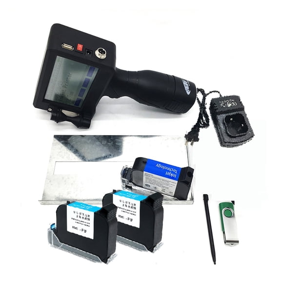 Inkjet Printer 12.7mm Fast Drying 4.3 Inch Touch Screen QR Code/Label Printer Inkjet USB Handheld Inkjet Printer ,Crisp, Vibrant Prints