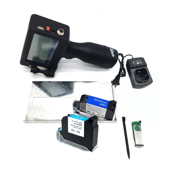 Inkjet Printer 12.7mm Fast Drying 4.3 Inch Touch Screen QR Code/Label Printer Inkjet USB Handheld Inkjet Printer ,Crisp, Vibrant Prints