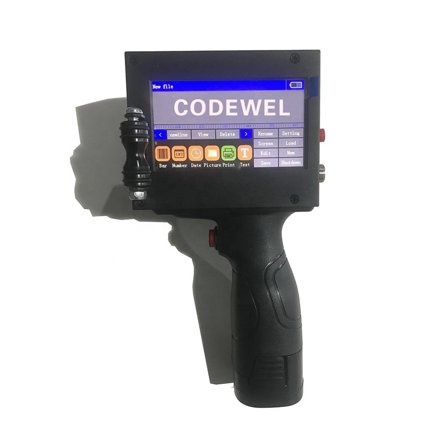 Inkjet Printer 25.4mm Handheld Inkjet Printer Portable Wooden Box Carton Packaging Inkjet Printer ,Compact Design