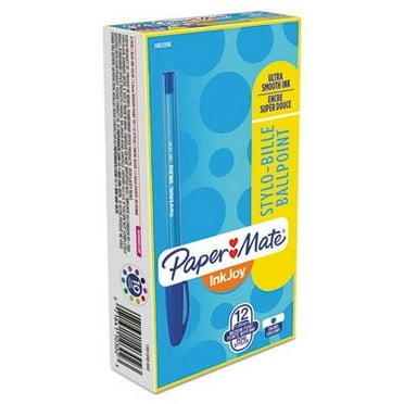 Inkjoy 100 Ballpoint Pen, Stick, Medium 1 Mm, Blue Ink, Blue Barrel, Dozen