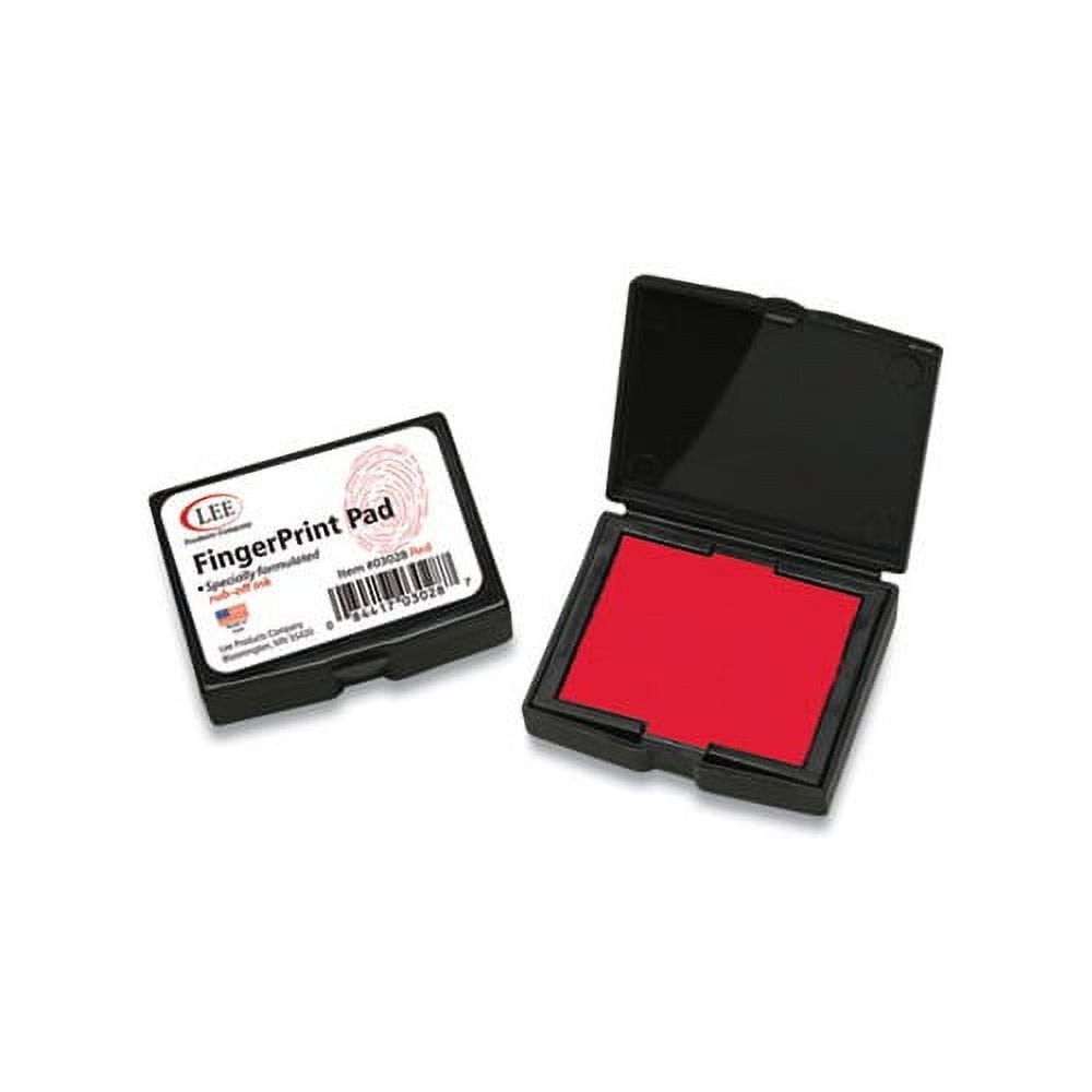 RED FINGERPRINTS INK Pad Thumbprint Ink Pad For Notary Identifications HOT  V0 $3.43 - PicClick AU