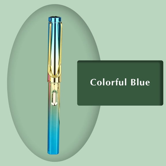Inkless Metal Pen, Usupdd Grip Posture Correction Design Reusable Pencil, Creative Infinite Writing Pen for Students Artists Drawing with Erasable Rechargeable Tip, Blue
