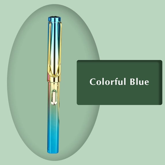 Inkless Metal Pen, Usupdd Grip Posture Correction Design Reusable Pencil, Creative Infinite Writing Pen for Students Artists Drawing with Erasable Rechargeable Tip, Blue