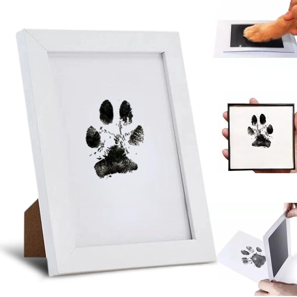 Inkless Paw Print Kit for Dogs and Cats, Mess Free Ink Pads Dog Paw ...