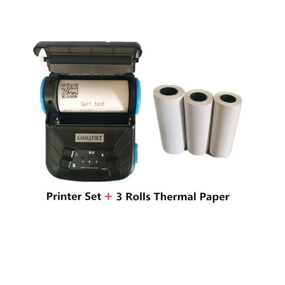 Inkless USB DC5V 80mm Bluetooth-Compatible Mini Thermal Printers Light Weight Portable Receipt Printers Paper Mobiles ,Quick-Drying Ink