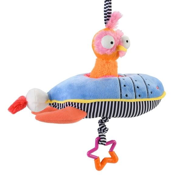 Inklings Baby Ollie The Oddball Oddbird Plush Hanging Musical Pull Activity Toy Gender Neutral Fun Funky Cool Baby Toddler Sensory Gift