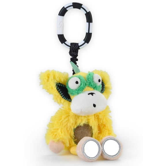 Inklings Baby Plush Chime & See Attachable Hanging Activity Toy Marley The Horn Headed Monkey