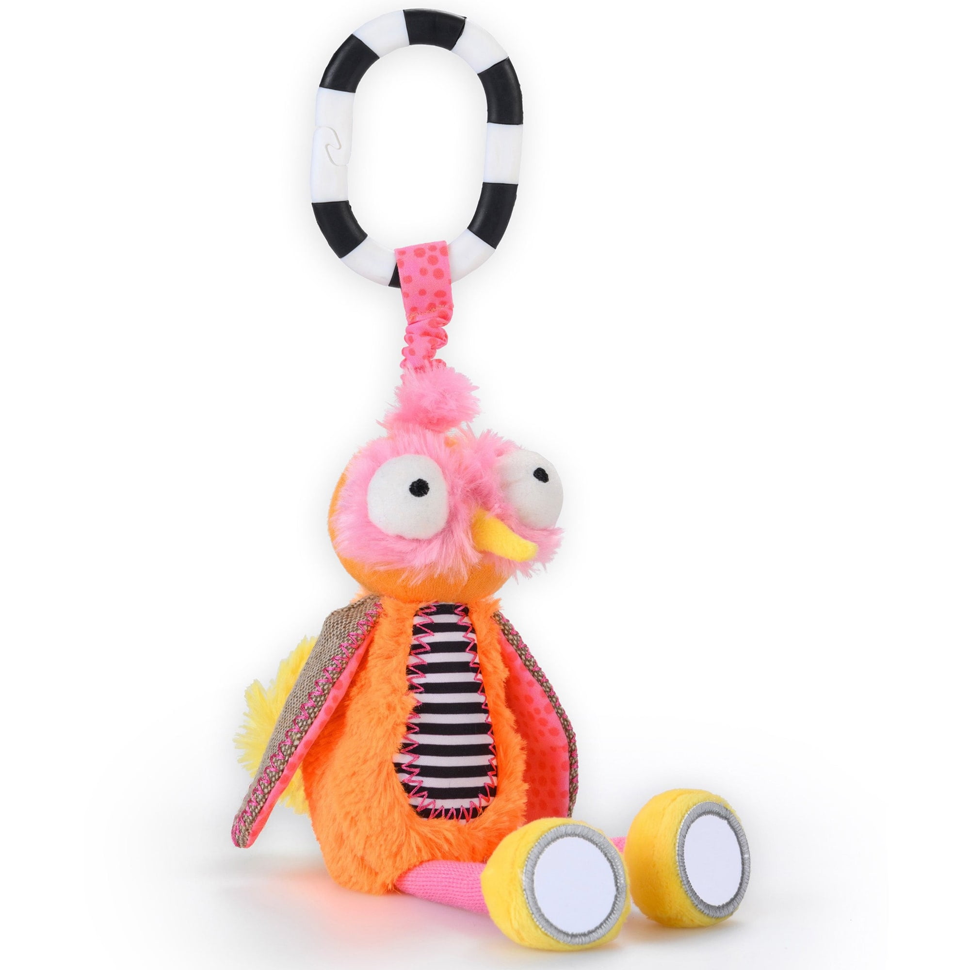 Ollie Multicolor Plush Hanging Activity Toy with Chime