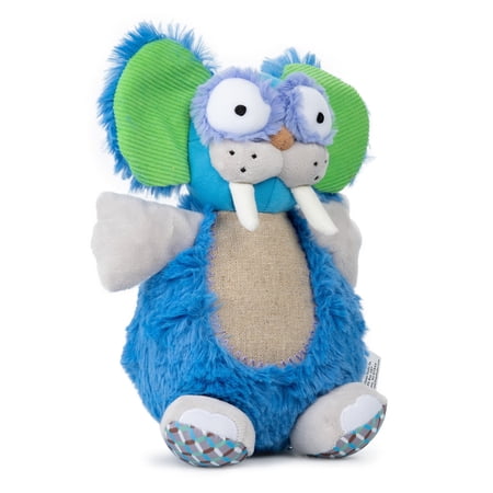 Inklings Baby & Toddler 9" Plush Soft Bean Bag Toy, Gus The Toothy Tusked Rus, Inclusive Kids Stuffed Animal for All Families, Gender Neutral Funky Fun Sensory Gift