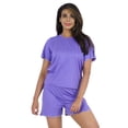 thumbnail image 1 of Inkmeso 2 Pcs Sleepwear Sets For Women Short Sleeve T Shirt & Shorts Loungewear, 1 of 7