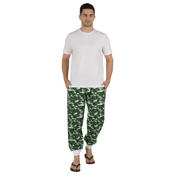 Inkmeso 2Pc Pajama Set For Men's Short Sleeve Tshirt w/ Pajamas Sleepwear Nightwear Pj Set