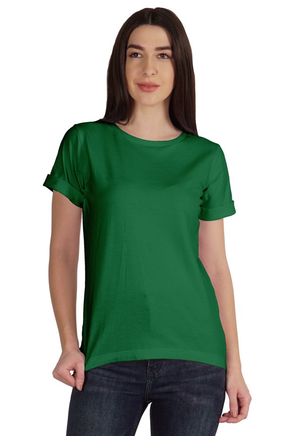 Basic High Low Tshirt For Women Short Sleeve Casual Summer Jersey Tee