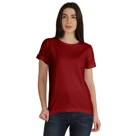 Inkmeso Basic High Low Tshirt For Women Short Sleeve Casual Summer Jersey Tee