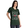 thumbnail image 1 of Inkmeso Best Mom Ever Graphic Tshirt Short Sleeve Women Cotton Tee Casual, 1 of 8
