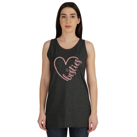 Inkmeso Besties Graphic Best Friends Women Tank Shirts Sleeveless BFF Tee Tops