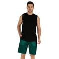 thumbnail image 1 of Inkmeso Casual Solid Elastic Waist Shorts For Men Loungewear With Pockets Cotton Short Pants, 1 of 7