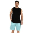 thumbnail image 1 of Inkmeso Casual Solid Elastic Waist Shorts For Men Loungewear With Pockets Cotton Short Pants, 1 of 7