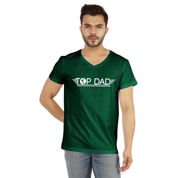 Inkmeso Cotton Jersey Tshirt For Men's Graphic Print Top Dad Tee Shirt For Father's Day Gift