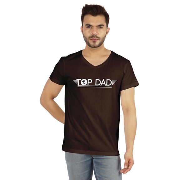 Inkmeso Cotton Jersey Tshirt For Men's Graphic Print Top Dad Tee Shirt For Father's Day Gift