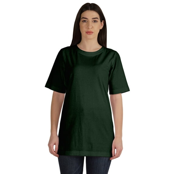 Inkmeso Crew Neck Basic Cotton Tshirt For Women Loose Fit Casual Long Workout Tee Top