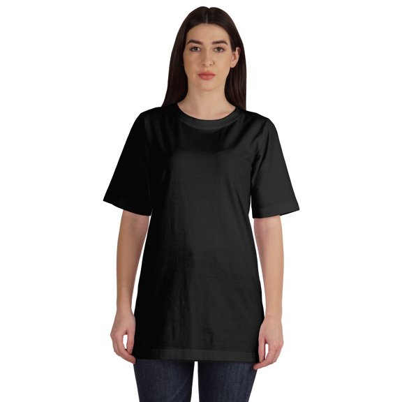 Inkmeso Crew Neck Basic Cotton Tshirt For Women Loose Fit Casual Long Workout Tee Top