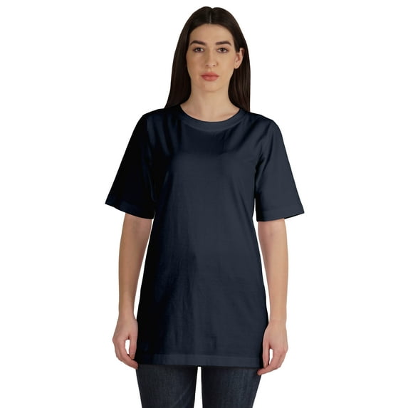 Inkmeso Crew Neck Basic Cotton Tshirt For Women Loose Fit Casual Long Workout Tee Top