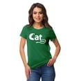 thumbnail image 1 of Inkmeso Crew Neck Cat Mom Graphic Tshirt Short Sleeve Women Cotton Tee Casual, 1 of 8
