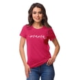 thumbnail image 1 of Inkmeso Crew Neck Mama Graphic Tshirt Short Sleeve Women Cotton Tee Casual, 1 of 8