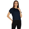 thumbnail image 1 of Inkmeso Drop Shoulder Round Neck T-shirt For Womens Casual Relax Fit Summer T-shirts, 1 of 7