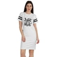 thumbnail image 1 of Inkmeso Educated Motivated Vaccinated T-Shirt Funny Pro Vaccine Boat Neck Dress, 1 of 8