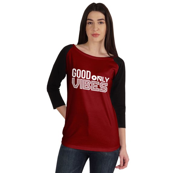 Inkmeso Good Vibes Only Inspirational Tshirt Tops For Women Casual Graphic Tee